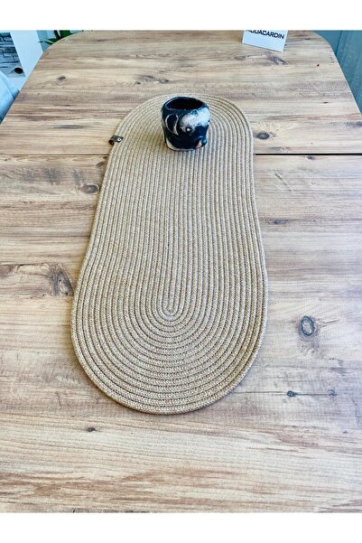 bestbeler Jute, Wicker, Decorative Tablecloth, Runner 35X100 Cm, American Ser...