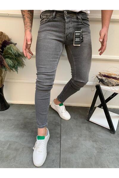 MODAMESTO Men's Smoked Slim Fit Lycra Jean Trousers