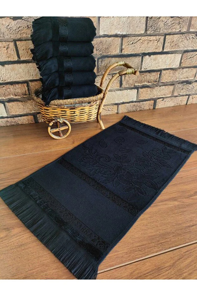 mihriban 2 Pieces 30X50 cm Velvet Etamin Jacquard with Fringes |   Hand and F...