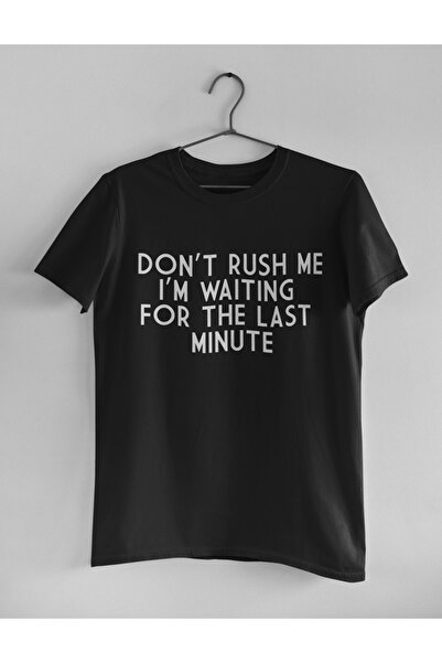 Generic (Unbranded) Tricou Malfini „Don't Rush Me” negru, mărimea S