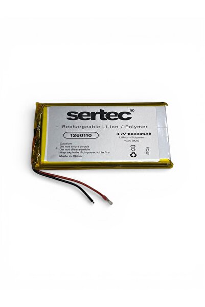 instatech Sertec 1260110 3.7V 10.000mAh Li-Polymer Pil (Devreli/1.5A)