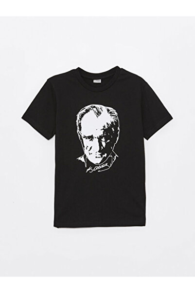 LC Waikiki تي شيرت للأولاد بأكمام قصيرة مطبوع عليه ستايل سايلفرز مينز زيرو رو...