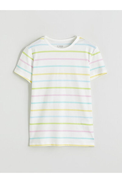 LC Waikiki Quality Parts from Çelebi Store Zero Roba Collar Striped Girl's T-...