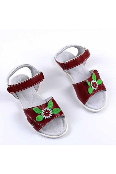 tino Sandals made of natural leather, patent leather, for girls, decorated wi...
