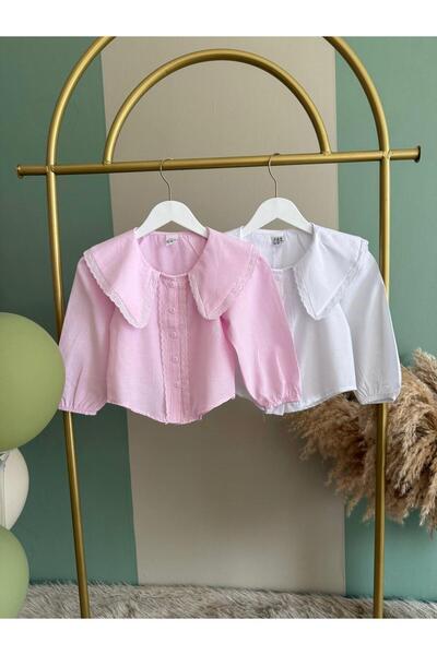 Miniminnakkidswear Girl's Long-Sleeved Pink Shirt