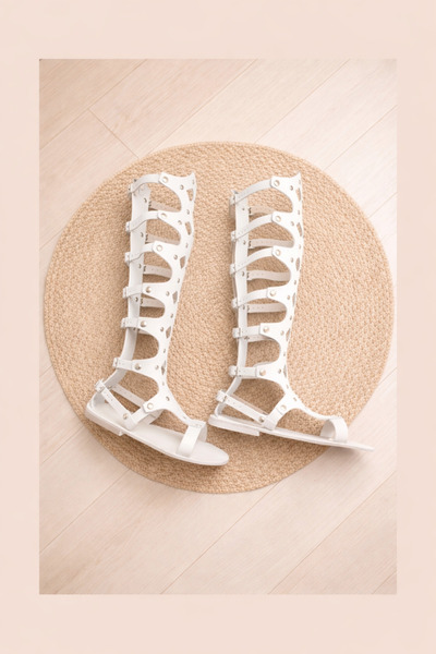 Bostini Men's Costume Festival Genuine Natural Leather Gladiator Sandals