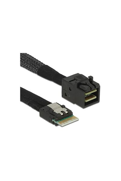 The Bros Slim Line SAS 4.0 SFF-8654 4i 38pin Host to HD Mini SAS 4i SFF-8643 ...