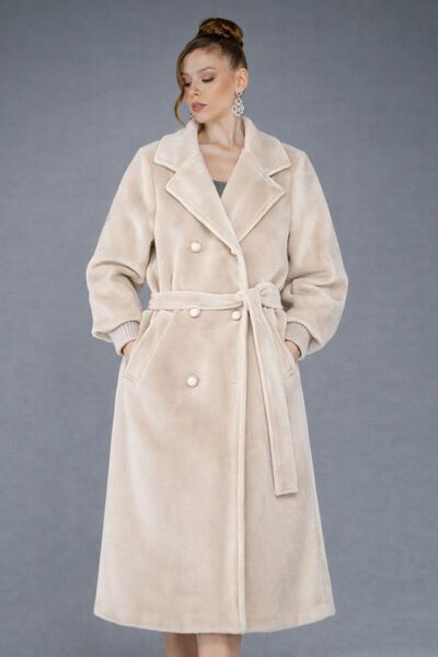 MRDGiyim kaşe-kolları ribanalı kuşaklı cepli