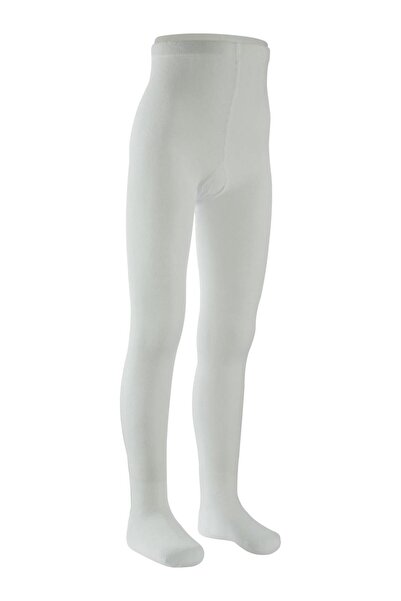 ROYAM Белино Плоски бели памучни детски чорапогащи