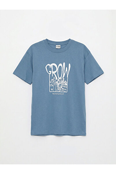 LC Waikiki منتجات فريزن ستور التي لا مثيل لها I تي شيرت مطبوع عليه ياقة Zero ...