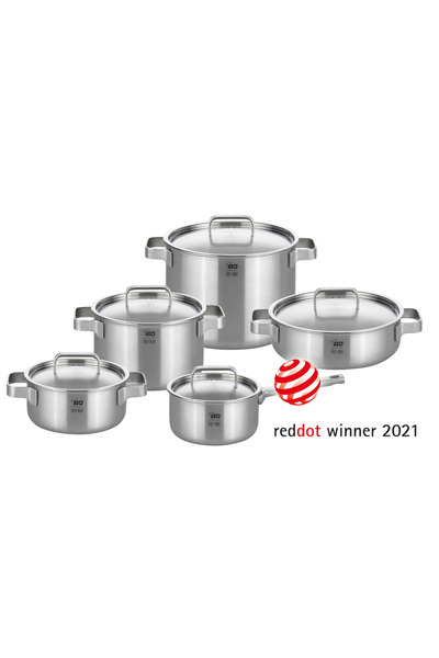Elo Set of 5 Stainless Steel Pots with Lids Limited Edition - 10 pieces