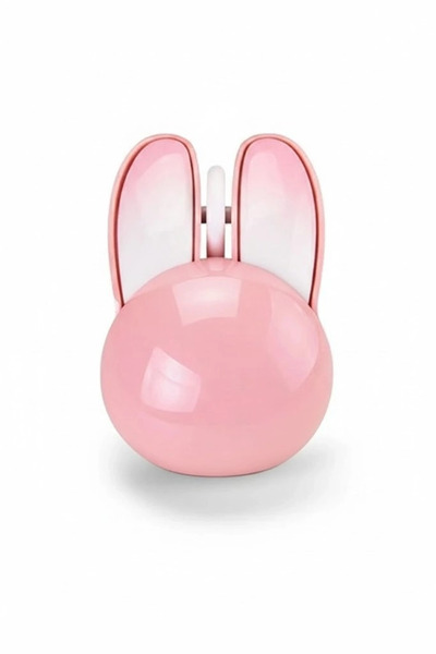 Kargolat Tavşan Figürlü Kablosuz Mouse Pil Dahil Etiket Hediyeli Pembe