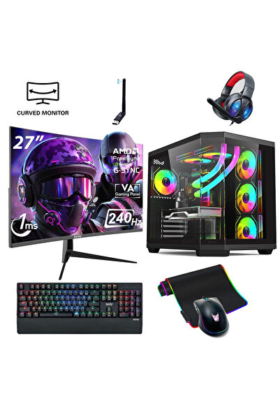 IZOLY T52-Y Ryzen 7 5700X 32GB 1TB M.2 NVME RTX 5060 8GB 240mm Sıvı Soğutma 2...