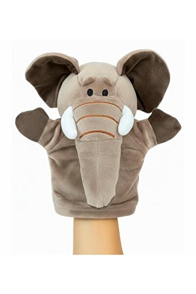 OFİSİNN El Kuklası Hayvan Figürlü Fil Hareketli Ağızlı El Kuklası
