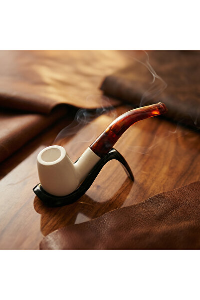 Altınışık Lületaşı El Oyması Lületaşı (Meerschaum) Pipo | Akrilik Ağızlık | M...