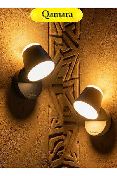QAMARA Cordless Up and Down Wall Sconce with 15000mAh Ultra-Large Rechargeabl...