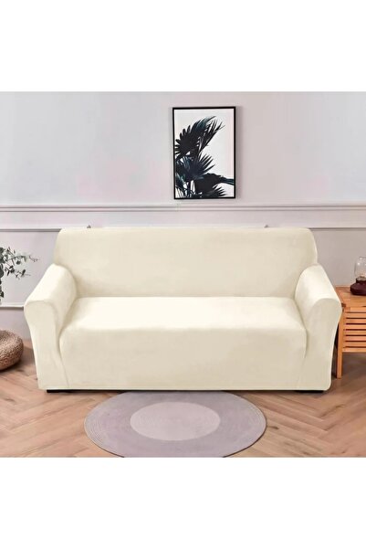 trendyhome Husă Canapea 3 Locuri UNI, Catifea Elastică, Anti-alunecare cu Pri...