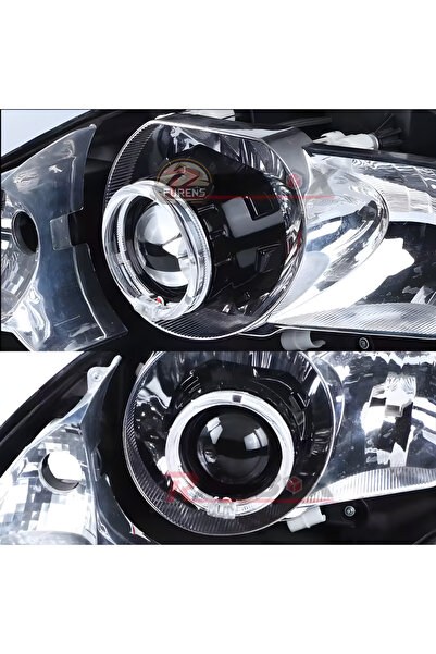 STS Oto Aksesuar Far içi Kristal Angel Turuncu Beyaz Halka Far Ledi 80mm