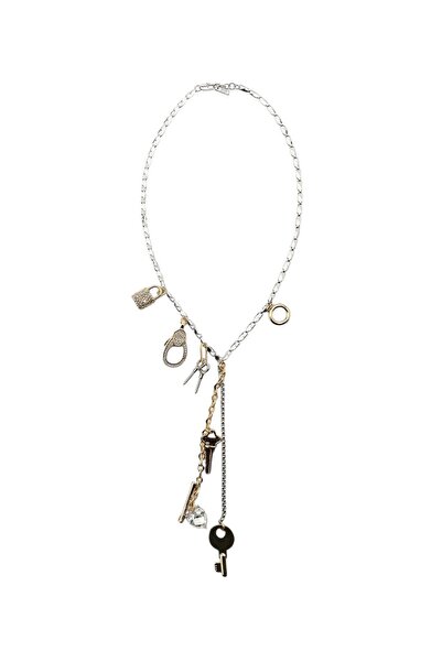 stravis Çoklu Anahtar ve Kilit Charm Kolye