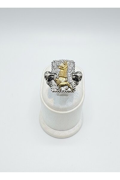 SADIKVANSAVAT Altın Kaplamalı Özel El İşciliği Selçuklu Motif Detaylı Gümüş Y...