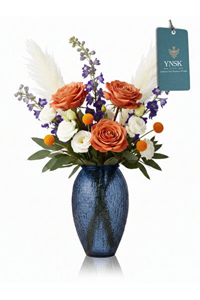 YNSK Lux |   VENA |   Vază de sticlă importată 24 cm