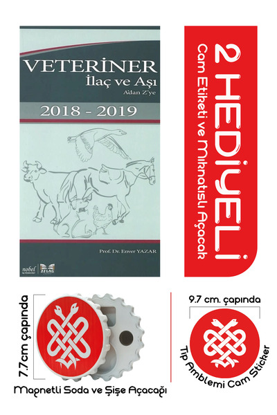Nobel Tıp Kitabevleri Veteriner İlaç ve Aşı - A dan Z ye Enver Yazar Mezun Ki...