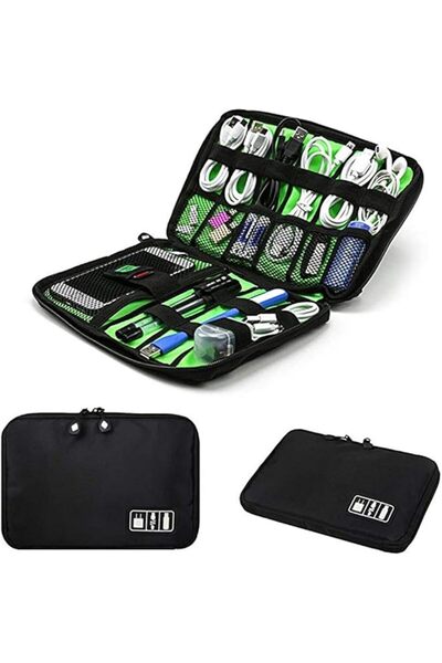 The Bros Electronics Accessories Organizer Bag, Portable Tech Gear Phone Acce...