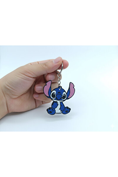 Stitch Karakterli Figürlü Anahtarlık ve Çanta Süsü – Mavi Sevimli Canavar Anahtarlık ( 5 ADET )