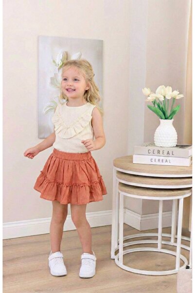 FURKYY Girl's Summer Skirt Set