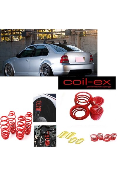 X POWER TUNİNG Vw Bora 1999-2005 Uyumlu Coil-Ex 4.5cm Spor Helezon Yay