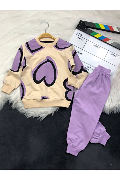 FURKYY Βαμβακερό σετ για κορίτσια (κάτω και επάνω μέρος)