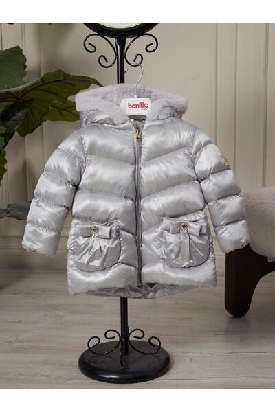 Benittokids Palton cu glugă pentru fetițe 51360