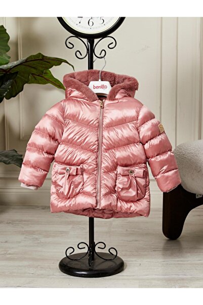 Benittokids Palton cu glugă pentru fetițe 51360