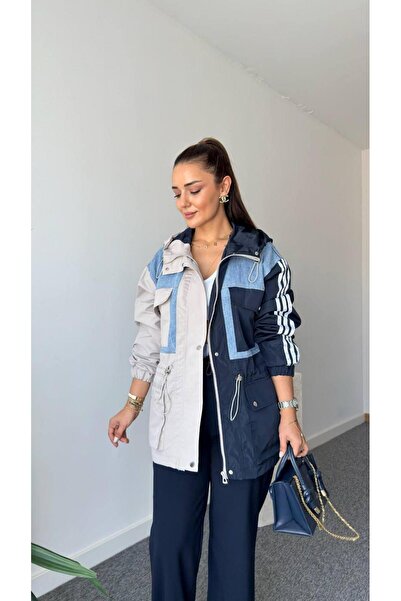 KUN SPORTSWEAR ΒΙΝΤΑΤΖ ΜΙΞ ΜΠΛΟΚΕΝΤΕ ΑΔΙΑΒΡΟΧΟ ΜΠΟΥΦΑΝ OVERSIZE