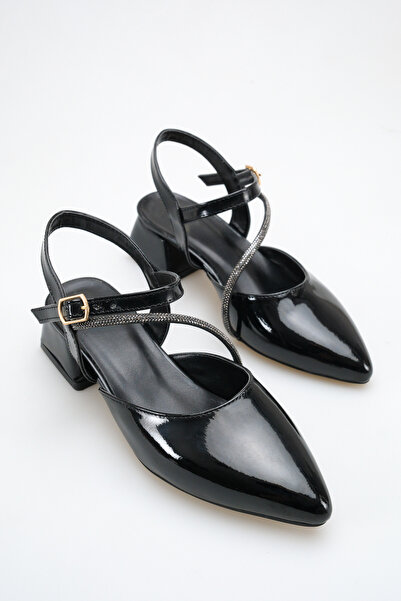 ich1one Pantofi de damă Torino din piele lăcuită cu toc – Toc de 5 cm, pentru...