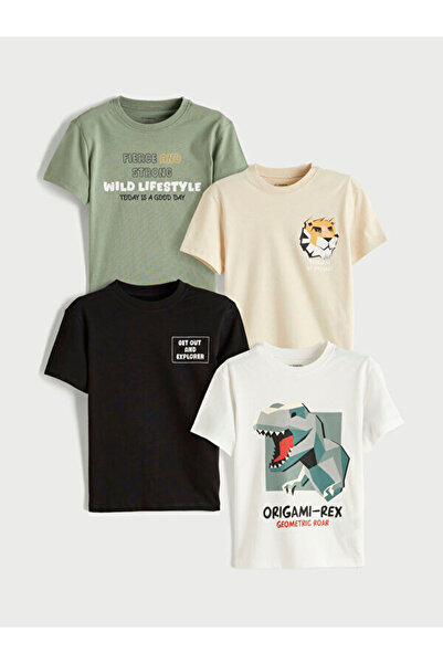 LC Waikiki cu imprimeu Băieți tricou 4-pachet de la Style Keepers de la UZG S...