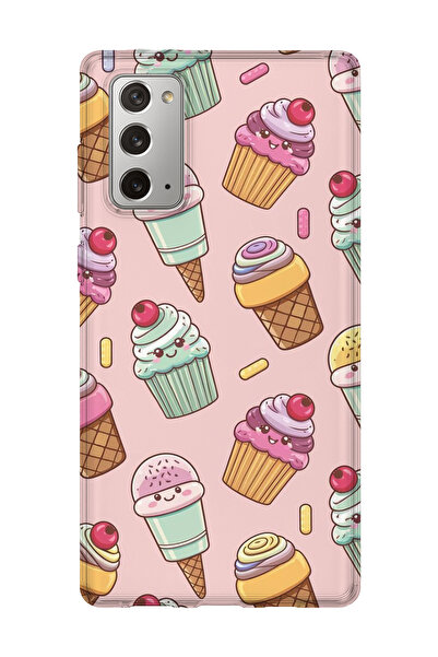 lelia حافظة هاتف شفافة مطبوعة متوافقة مع هاتف سامسونج جالاكسي نوت 20 |   مجمو...