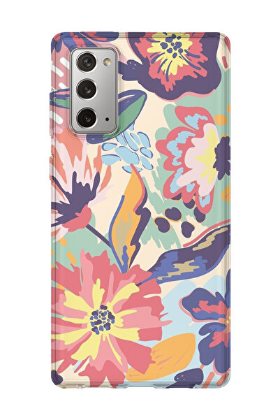 lelia حافظة هاتف شفافة مطبوعة متوافقة مع هاتف سامسونج جالاكسي نوت 20 |   مجمو...