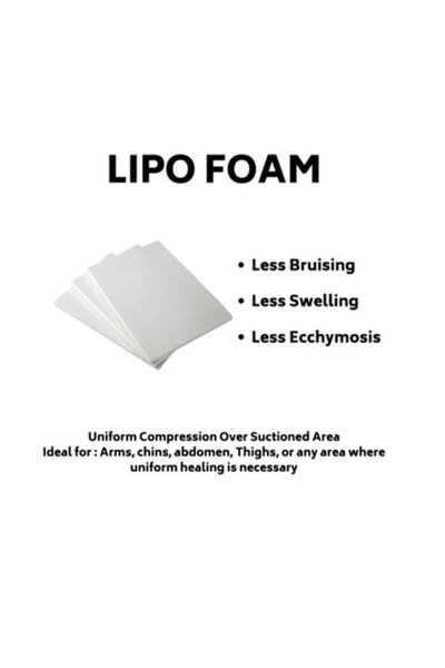 VEYA فوم طبي لما بعد عمليات شفط الدهون ونحت الجسم مجموعة من 3 قطع