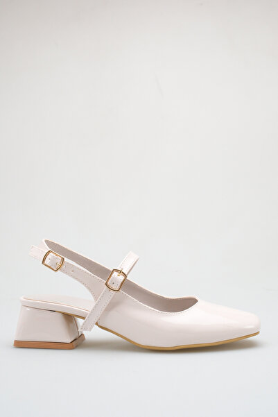 ich1one Palermo Women's Patent Leather Heeled Ballerina Shoes – 5 cm Heel, Ca...