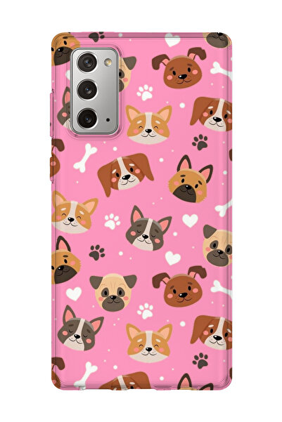 lelia حافظة هاتف شفافة مطبوعة متوافقة مع هاتف سامسونج جالاكسي نوت 20 |   المج...