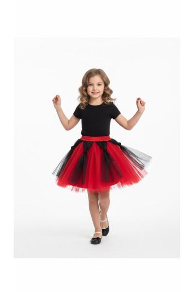 Kuraff Giyim Tulle Detailled Show Skirt Suitable for April 23, October 29, Sp...