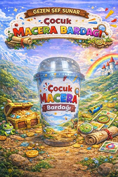 MarkaTurko 8 أكواب مغامرات مع هدية مفاجئة للأطفال