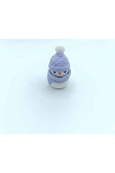 EksaNexus Kardan Adam Figürlü Özel Tasarım Keycap -Mor Bereli ve Atkılı El Ya...