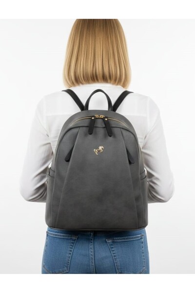 Çanta Trend Miami Polo Club Leather Look Women's Backpack