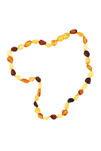 Inure Jewelry Baby Drop Amber Teeth Necklace