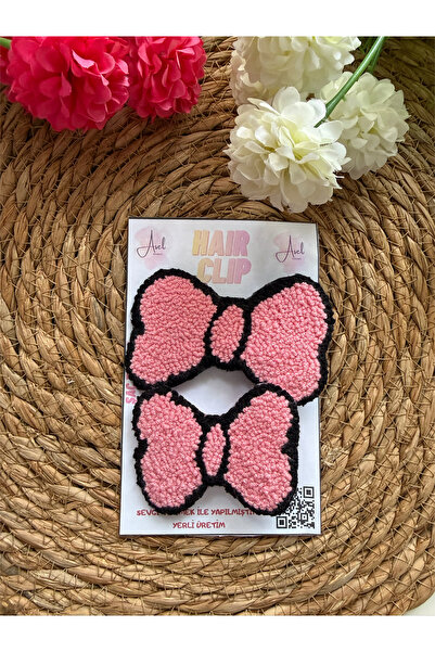 Nova Bow Punch Embroidery Mother Daughter Buckle Set