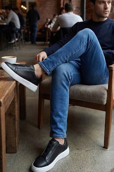 Lufian Men's Laceless Sneaker Shoes 30256