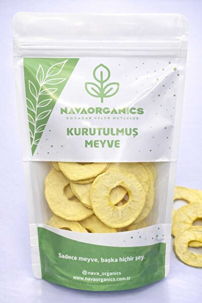 NAVAORGANICS Şekersiz Elma Kurusu (50g) | Katkısız %100 Doğal | Sağlıklı Atış...