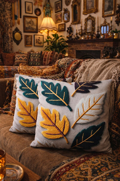 ÖZDAĞ HOME CONCEPT 3D Digital Printing Premium Fabric Throw Pillow Cover 43X4...